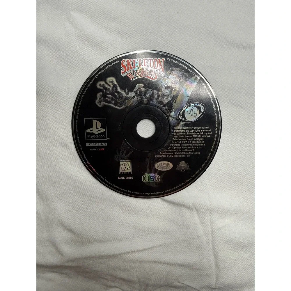 Skeleton Warriors Sony PlayStation PS1 1996 Disc Only Retro Game